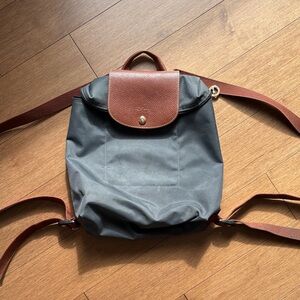 Classic longchamp le pliage navy backpack